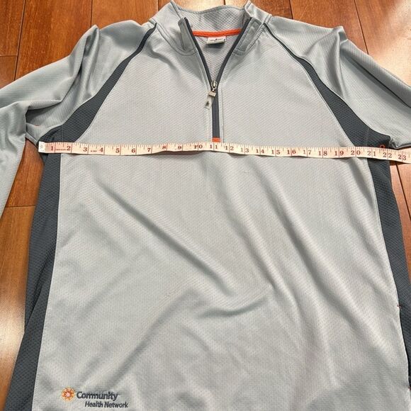 ALO Yoga Cool Fit Gray and Black Quarter-Zip Pullover size XL - Picture 8 of 9